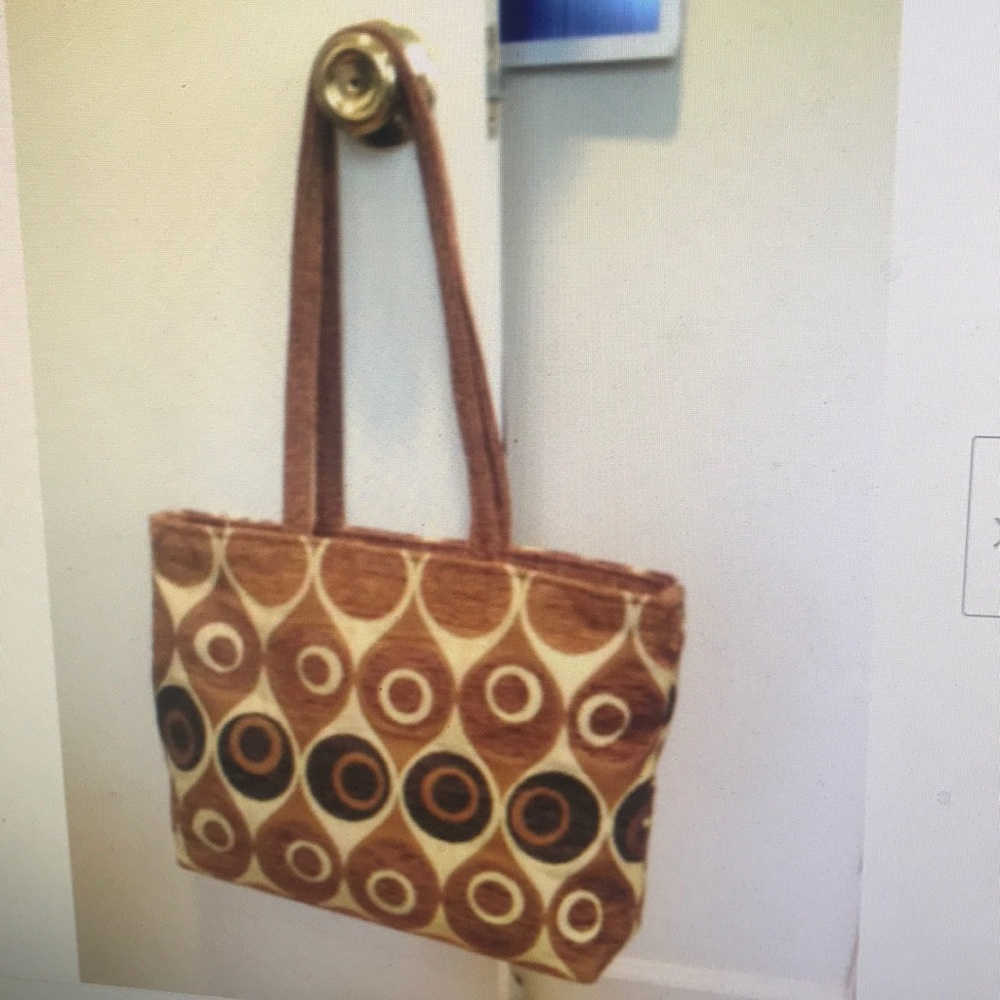 Fabric tote craft show handmade